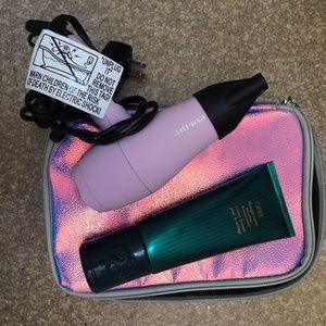 Eva Mini blowdryer and Oribe blowout cream
